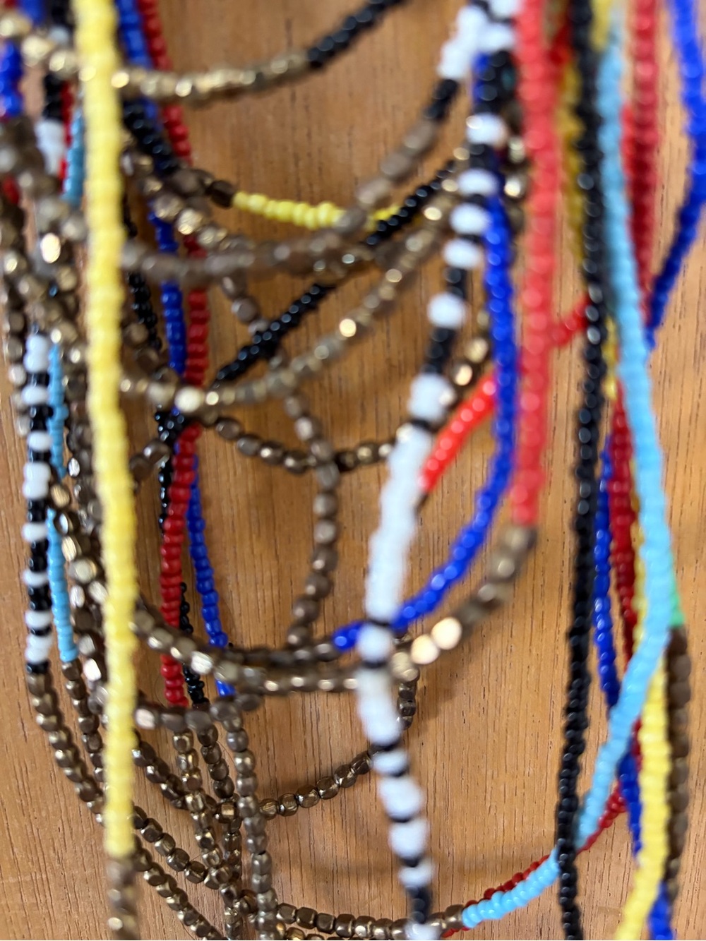 Mango Multi-Color Beaded Hair Accessory - Picture 3 of 4